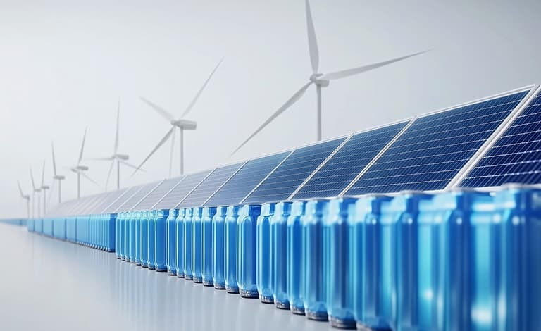 Containerized lithium energy storage installation